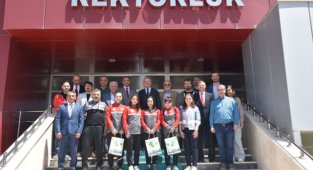 KMÜ ŞAMPİYONLARI AĞIRLADI