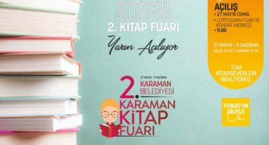 KARAMAN KİTAP FUARI YARIN AÇILIYOR