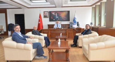 SGK İL MÜDÜRÜ FINDIK, REKTÖR NAMIK AK'I ZİYARET ETTİ