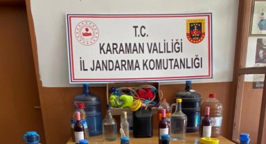 KAÇAK RAKI ÜRETEN VE SATAN BİR KİŞİ YAKALANDI