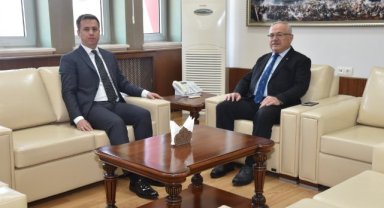 CUMHURİYET BAŞSAVCISI AKDOĞAN’DAN REKTÖR NAMIK AK’A ZİYARET
