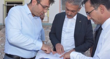 Valimiz Sn. Tuncay Akkoyun Okul İnşaatlarında İncelemelerde Bulundu