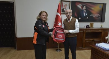 REKTÖR PROF. DR. KARAMAN, AFAD MÜDÜRÜ HAN'I KABUL ETTİ