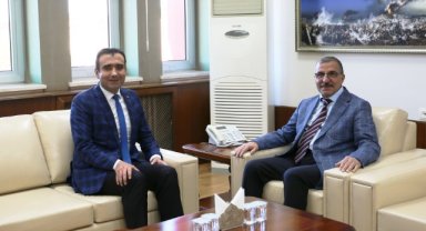 BAŞKAN KALAYCI REKTÖR GAVGALI’YI ZİYARET ETTİ
