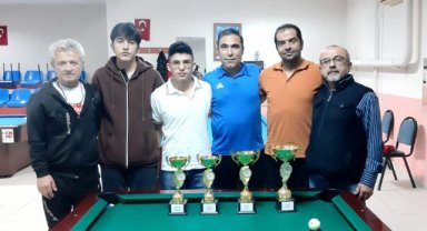 BİLARDO’DA ŞAMPİYONLAR BELLİ OLDU
