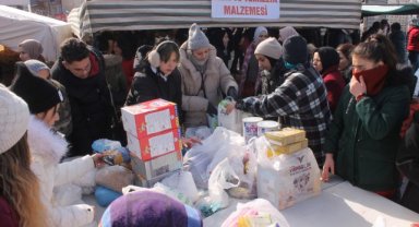 BAŞKAN KALAYCI YARDIM KAMPANYASINA KATILAN VATANDAŞLARA TEŞEKKÜR ETTİ