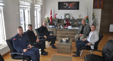 İL JANDARMA KOMUTANLIĞINDAN BELEDİYEMİZE ZİYARET