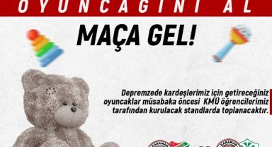 Karaman FK ve KMÜ’den Depremzede Çocuklar İçin Oyuncak Kampanyası