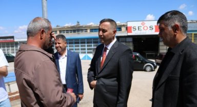 Mahmut Ünüvar, sanayi sitesi esnafını ziyaret etti