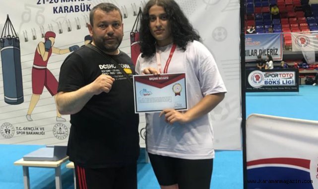GENÇ BOKSÖR KEVSER ÖCAL TÜRKİYE ÜÇÜNCÜSÜ OLDU