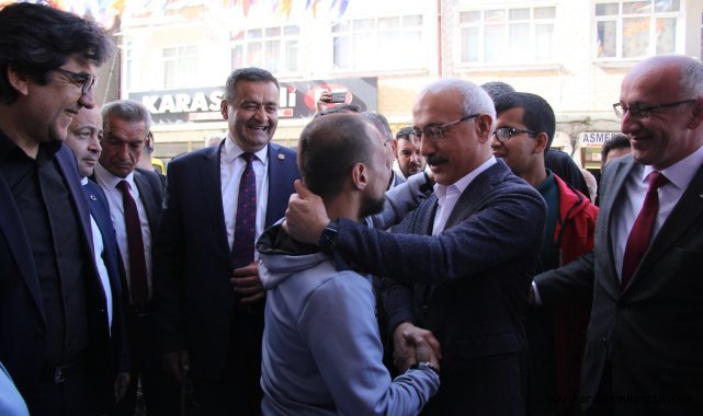 Lütfi Elvan’a Karaman’da Sevgi Seli