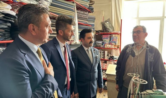 ÜNVER ERMENEK'TE SEÇİM OFİSİ AÇILIŞINDA KONUŞTU
