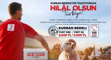KIZILAY KURBAN VEKÂLETİ BEDELLERİNİ AÇIKLADI