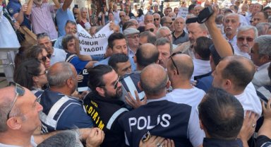 BURSA’DA BENZİN BİDONLU PROTESTODA ARBEDE YAŞANDI
