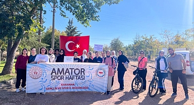 GSB KARAMAN YURDU ÖĞRENCİLERİ DOĞA VE SAĞLIK İÇİN PEDAL ÇEVİRDİ