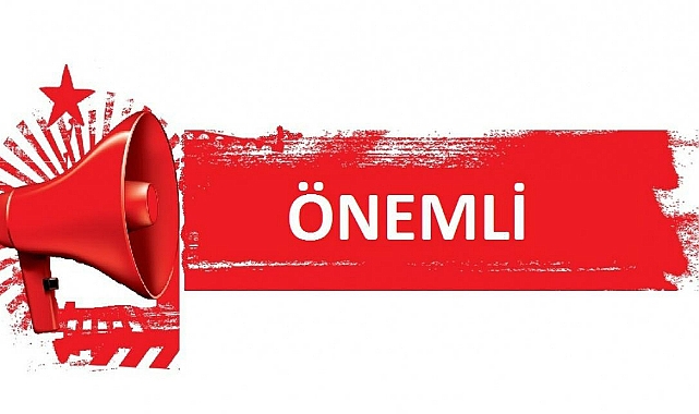 DİKKAT ÖNEMLİ UYARI