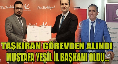 KARAMAN SİYASETİ HIZLANIYOR TAŞKIRAN GÖREVDEN ALINDI