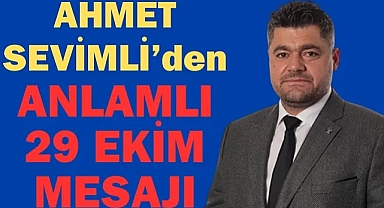 Sudurağı Genclerbirliği Kulübü Başkanı ve İş adamı Ahmet Sevimli 29 Ekim dolayısıyla anlamlı bir mesaj yayınladı.