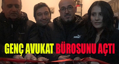 GENÇ AVUKAT BÜROSUNU AÇTI
