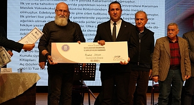 ŞAİR ŞAŞMA’YA BİR ÖDÜL DE KÜTAHYA BELEDİYESİNDEN