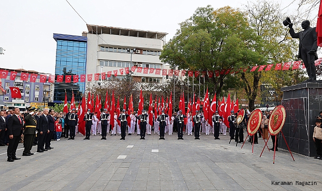 29 EKİM CUMHURİYET BAYRAMI ÇELENK SUNMA TÖRENİ İLE BAŞLADI