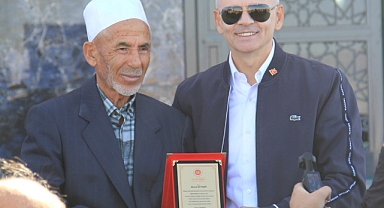 TAŞER CAMİİ DUALARLA İBADETE AÇILDI