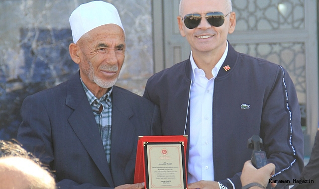 TAŞER CAMİİ DUALARLA İBADETE AÇILDI