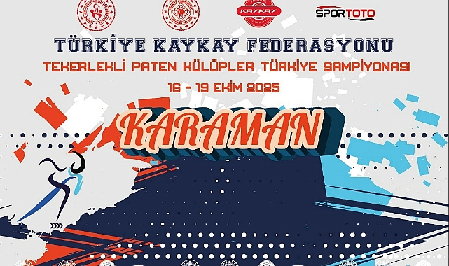 TEKERLEKLİ PATEN KULÜPLER ARASI TÜRKİYE ŞAMPİYONASI YENİDEN KARAMAN’DA