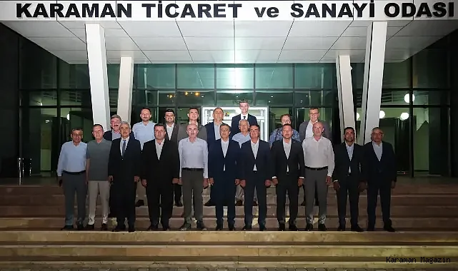 Vali Hayrettin Çiçek ve kent protokolü Karaman için bir araya geldi